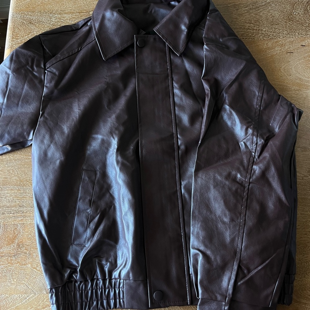 Women's Classic Brown Leather Jacket